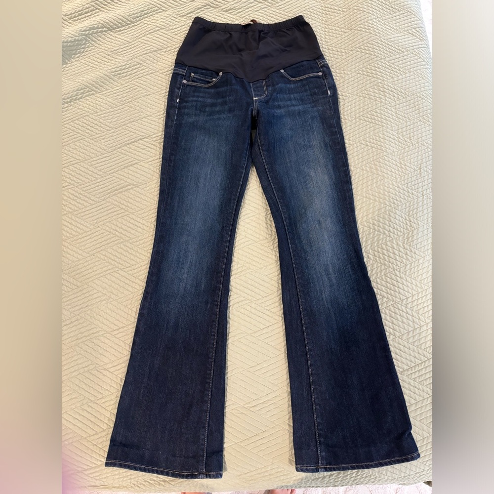 Paige Laurel Canyon Full Panel Maternity Boot Cut Jeans Size 26